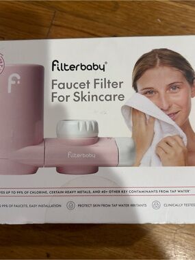Pink Filterbaby Faucet Filter for Skincare
